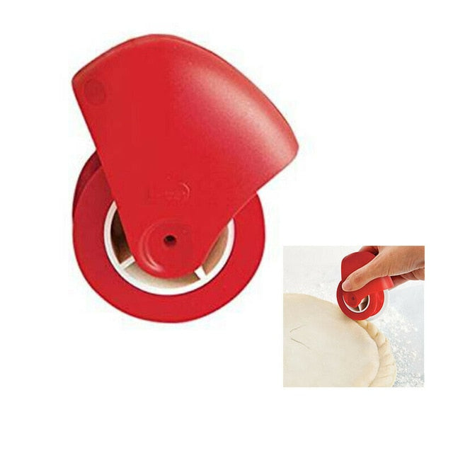 Kitchen Pizza Pastry Lattice Cutter Pastry Pie Decor Cutter Plastic Wheel Roller for Pizza Pastry Pie Crust Baking Cutter Tools