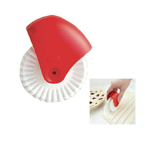 Kitchen Pizza Pastry Lattice Cutter Pastry Pie Decor Cutter Plastic Wheel Roller for Pizza Pastry Pie Crust Baking Cutter Tools