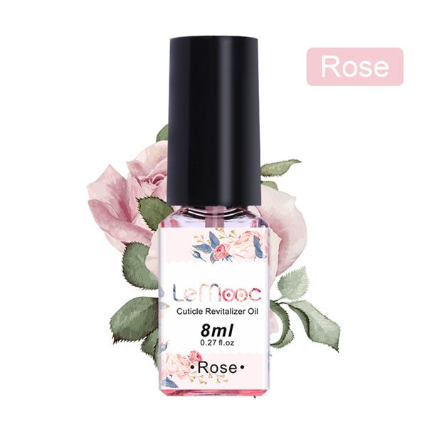 8ml Nail Cuticle Oil Transparent Revitalizer Nutrition Cuticle Oil Flower Flavor Nail Care Nail Treatment Tool Manicure for nail