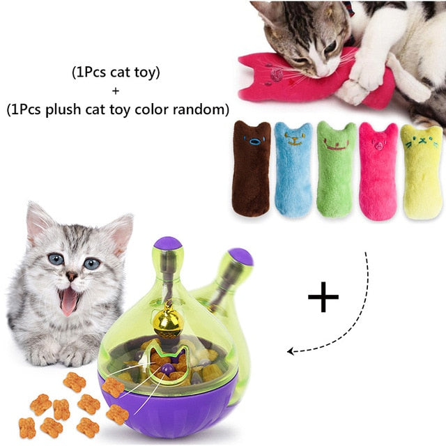 Interactive Cat Toy IQ Treat Ball Smarter Cats