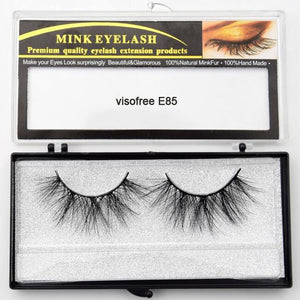 Visofree Eyelashes Mink Eyelashes Criss-cross Strands Cruelty Free 3D 25mm Lashes Mink Lashes Soft Dramatic Eyelashes E80 Makeup