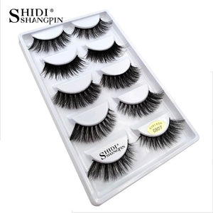 YSDO Lashes 1 box mink eyelashes natural long 3d mink lashes hand made false lashes plastic cotton stalk makeup false eyelash G8