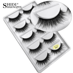 YSDO Lashes 1 box mink eyelashes natural long 3d mink lashes hand made false lashes plastic cotton stalk makeup false eyelash G8