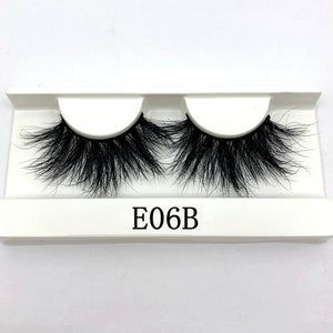 Mikiwi 25mm False Eyelashes Wholesale Thick Strip 25mm 3D Mink Lashes Custom Packaging Label Makeup Dramatic Long Mink Lashes