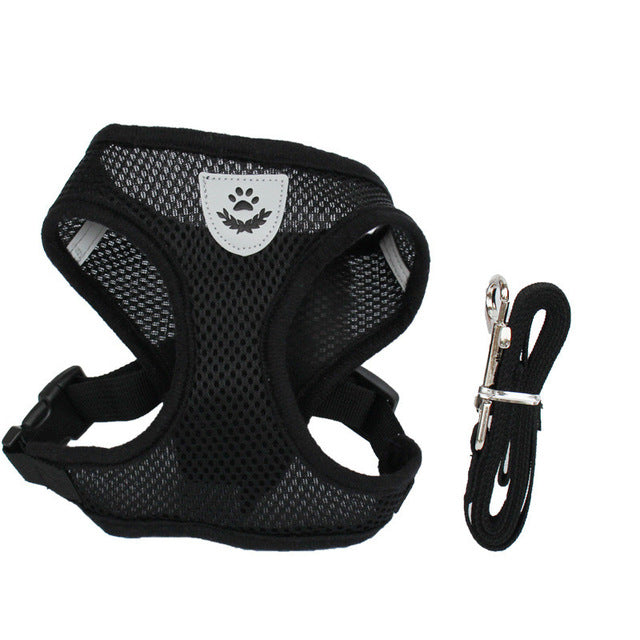 Dog ans Cat Adjustable Harness Vest Walking Leash