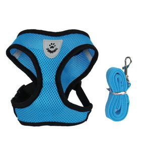 Dog ans Cat Adjustable Harness Vest Walking Leash