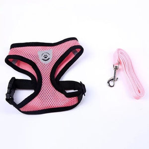 Dog ans Cat Adjustable Harness Vest Walking Leash