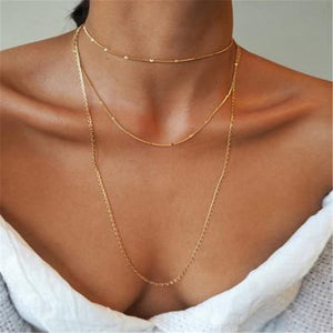 Boho Shell Pendant Necklace for Women Long Chain Round Coin Multilayer Choker 2019 Collares Necklace Wedding Jewelry