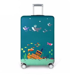 Thicker Travel Luggage Protective Cover Suitcase Case Travel Accessorie Baggag Elastic Luggage Cover Apply to 18-32inch Suitcase