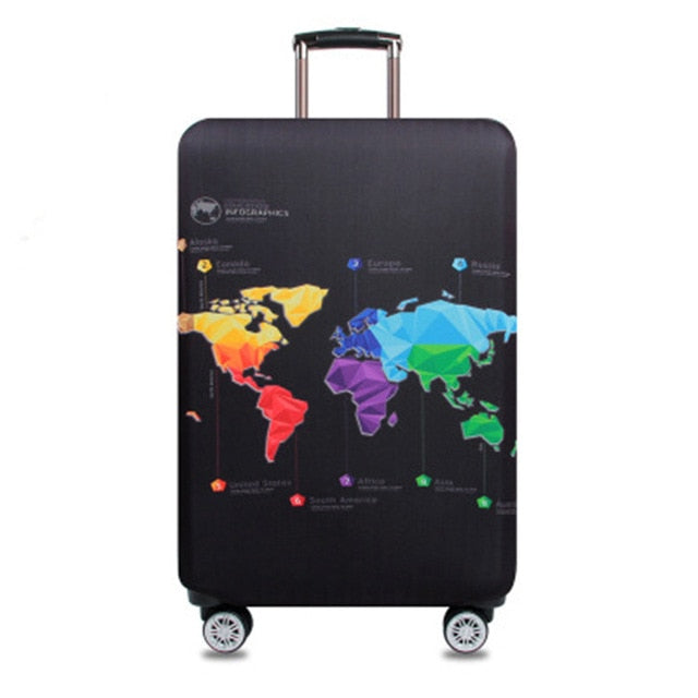 Thicker Travel Luggage Protective Cover Suitcase Case Travel Accessorie Baggag Elastic Luggage Cover Apply to 18-32inch Suitcase