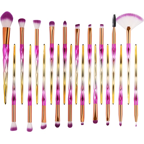 2019 New Diamond 20Pcs Professional Makeup Brushes Comestic Tool Set Make up Brush Tools