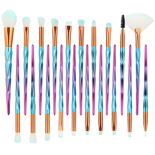 2019 New Diamond 20Pcs Professional Makeup Brushes Comestic Tool Set Make up Brush Tools