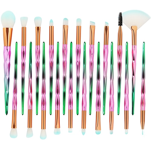 2019 New Diamond 20Pcs Professional Makeup Brushes Comestic Tool Set Make up Brush Tools