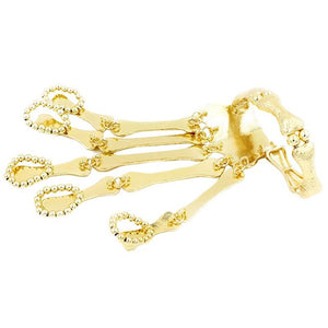 Halloween Props Gift Fun Nightclub Party Punk Finger Bracelet Gothic Skull Skeleton Bone Hand Finger Bracelet Party Decoration