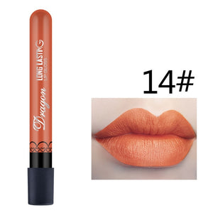 Best Selling Waterproof Lipstick Sexy Vampire lip stick matte velvet lipsticks Red lips color 28 color ladies Makeup cosmetics