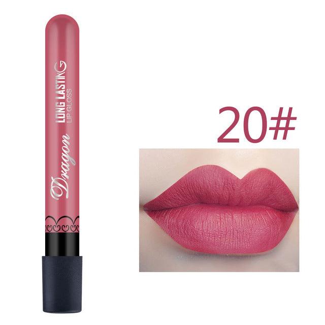 Best Selling Waterproof Lipstick Sexy Vampire lip stick matte velvet lipsticks Red lips color 28 color ladies Makeup cosmetics