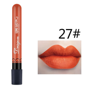 Best Selling Waterproof Lipstick Sexy Vampire lip stick matte velvet lipsticks Red lips color 28 color ladies Makeup cosmetics