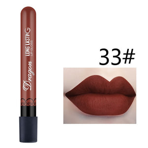 Best Selling Waterproof Lipstick Sexy Vampire lip stick matte velvet lipsticks Red lips color 28 color ladies Makeup cosmetics