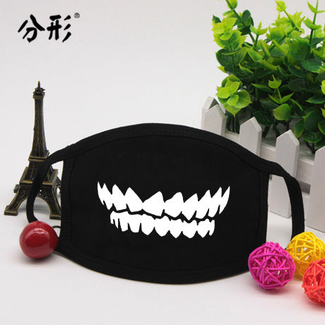 Halloween Party Mask Dustproof Mouth Face Mask Cartoon Lucky Bear Women Men Cosplay Mouth Masks Halloween Decorations Supplies