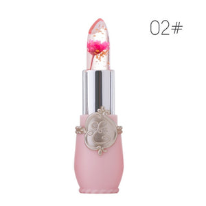 Transparent Natural Red Lip Stick Temperature Color Change Waterproof Moisturizer Flower Jelly Lipsticks Makeup Lip balm TSLM2