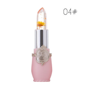 Transparent Natural Red Lip Stick Temperature Color Change Waterproof Moisturizer Flower Jelly Lipsticks Makeup Lip balm TSLM2