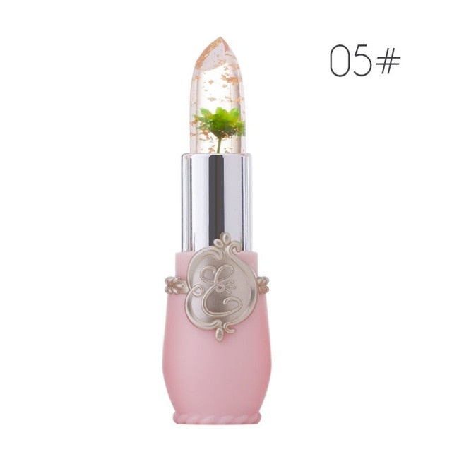 Transparent Natural Red Lip Stick Temperature Color Change Waterproof Moisturizer Flower Jelly Lipsticks Makeup Lip balm TSLM2