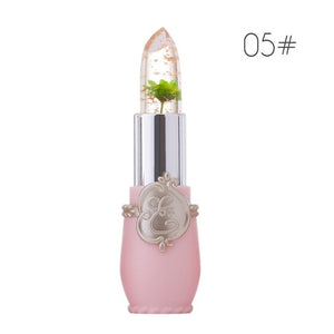 Transparent Natural Red Lip Stick Temperature Color Change Waterproof Moisturizer Flower Jelly Lipsticks Makeup Lip balm TSLM2