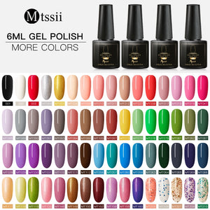 Mtssii Gel Polish Set UV Vernis Semi Permanent Primer Top Coat 6ML Nail Gel Varnish Nail Art Manicure Gel Lak Polishes Nails