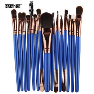 MAANGE 18/15pcs Makeup Brushes set profesional Foundation Blusher Eyeshadow Lips Make up Brush Cosmetic Set Kit pincel maquiagem