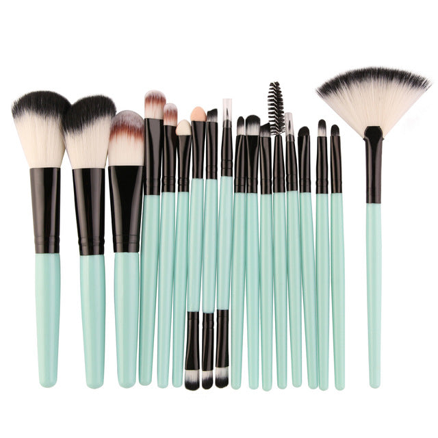 MAANGE 18/15pcs Makeup Brushes set profesional Foundation Blusher Eyeshadow Lips Make up Brush Cosmetic Set Kit pincel maquiagem