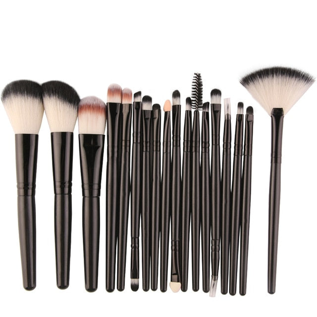 MAANGE 18/15pcs Makeup Brushes set profesional Foundation Blusher Eyeshadow Lips Make up Brush Cosmetic Set Kit pincel maquiagem