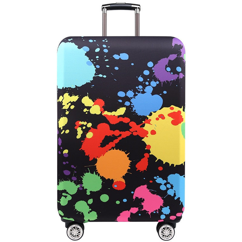 TRIPNUO Thicker Blue City Luggage Cover Travel Suitcase Protective Cover for Trunk Case Apply to 19''-32'' Suitcase Cover