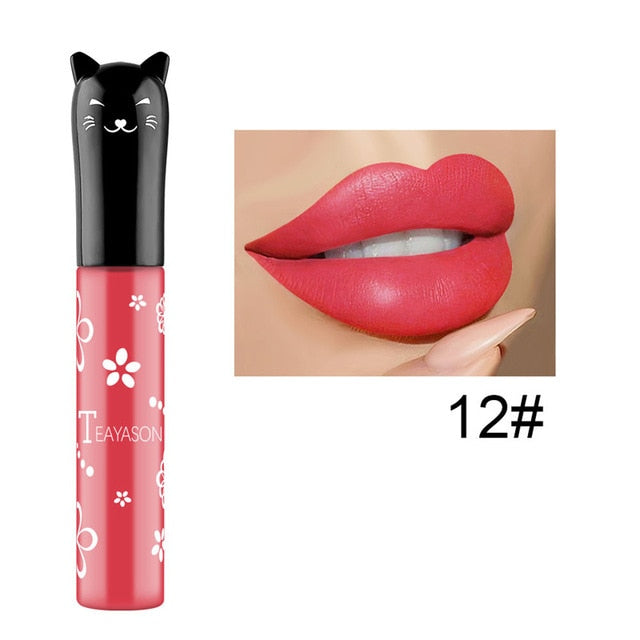 Liquid Lipstick Matte Long Lasting Korean Nude Lipstick Red Lipsticks Kyliejenner Makeup Lip Sticks For Women Velvet Lips Cat