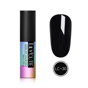 LILYCUTE 9D Chameleon Magnetic Gel Nail Polish Long Lasting Shining Laser 5ml Cat Eye Nail Art Gel Soak Off UV LED Gel Varnish