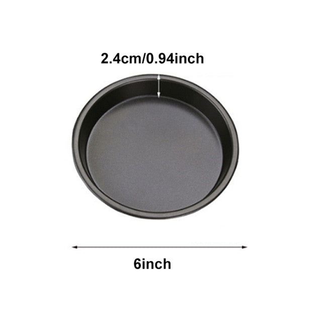 6 7 8 inch Premium Non-Stick Pizza Pan Bakeware Carbon Steel Pizza Plate Round Deep Dish Pizza Pan Tray Mold Mould Baking Tools