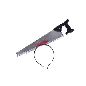 2019 Halloween Three-Dimensional Hair Accessories Tidy Simulation Toy Plastic Head Knives Scissors Halloween Decoration Props