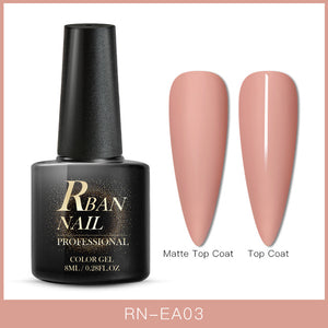 RBAN NAIL 8ML Color UV Gel Nail Polish Matt Top Coat Hybrid Nails Gel Soak Off Long Lasting Nail Art Gel Varnish Lacquer Tools