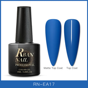 RBAN NAIL 8ML Color UV Gel Nail Polish Matt Top Coat Hybrid Nails Gel Soak Off Long Lasting Nail Art Gel Varnish Lacquer Tools