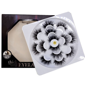 HBZGTLAD 2/4/7 pairs natural false eyelashes fake lashes long makeup 3d mink lashes eyelash extension mink eyelashes for beauty