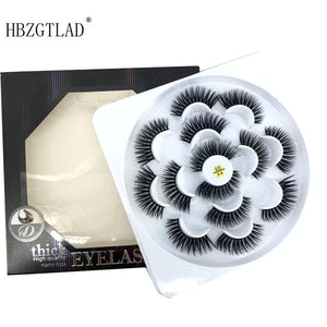 HBZGTLAD 2/4/7 pairs natural false eyelashes fake lashes long makeup 3d mink lashes eyelash extension mink eyelashes for beauty