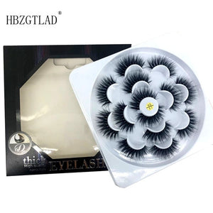 HBZGTLAD 2/4/7 pairs natural false eyelashes fake lashes long makeup 3d mink lashes eyelash extension mink eyelashes for beauty