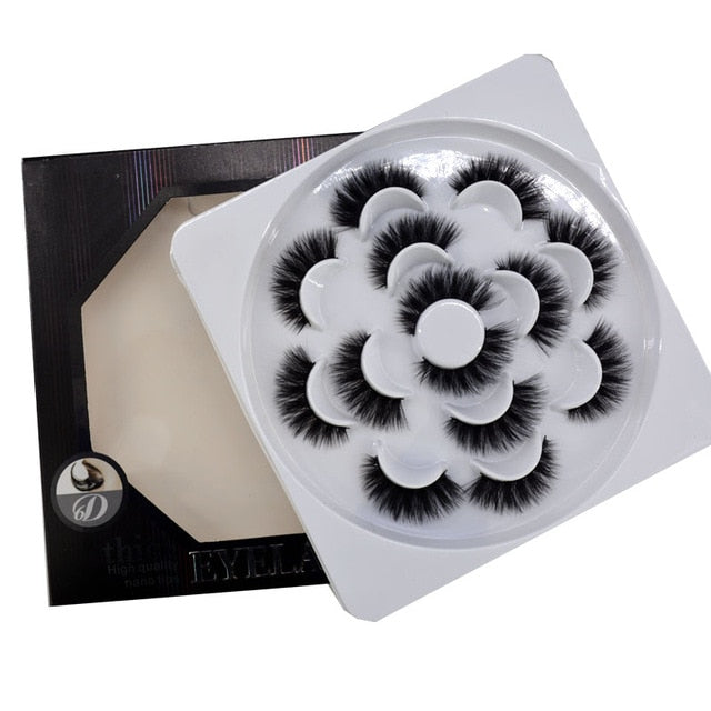 HBZGTLAD 2/4/7 pairs natural false eyelashes fake lashes long makeup 3d mink lashes eyelash extension mink eyelashes for beauty