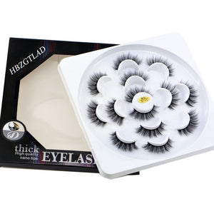 HBZGTLAD 2/4/7 pairs natural false eyelashes fake lashes long makeup 3d mink lashes eyelash extension mink eyelashes for beauty