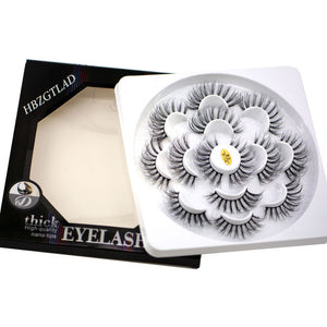 HBZGTLAD 2/4/7 pairs natural false eyelashes fake lashes long makeup 3d mink lashes eyelash extension mink eyelashes for beauty