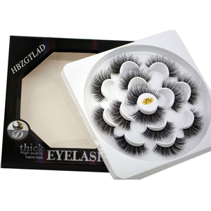 HBZGTLAD 2/4/7 pairs natural false eyelashes fake lashes long makeup 3d mink lashes eyelash extension mink eyelashes for beauty