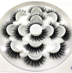 HBZGTLAD 2/4/7 pairs natural false eyelashes fake lashes long makeup 3d mink lashes eyelash extension mink eyelashes for beauty