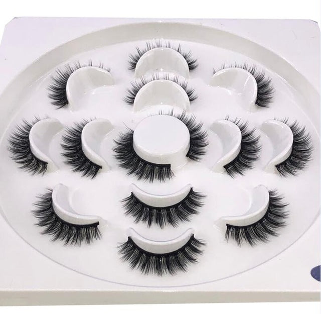 HBZGTLAD 2/4/7 pairs natural false eyelashes fake lashes long makeup 3d mink lashes eyelash extension mink eyelashes for beauty