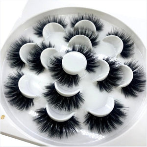 HBZGTLAD 2/4/7 pairs natural false eyelashes fake lashes long makeup 3d mink lashes eyelash extension mink eyelashes for beauty