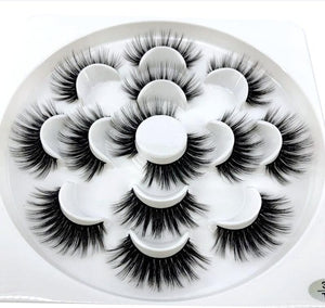 HBZGTLAD 2/4/7 pairs natural false eyelashes fake lashes long makeup 3d mink lashes eyelash extension mink eyelashes for beauty