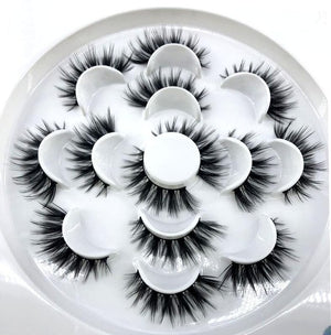 HBZGTLAD 2/4/7 pairs natural false eyelashes fake lashes long makeup 3d mink lashes eyelash extension mink eyelashes for beauty